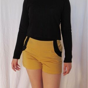 Yellow mustard Shorts